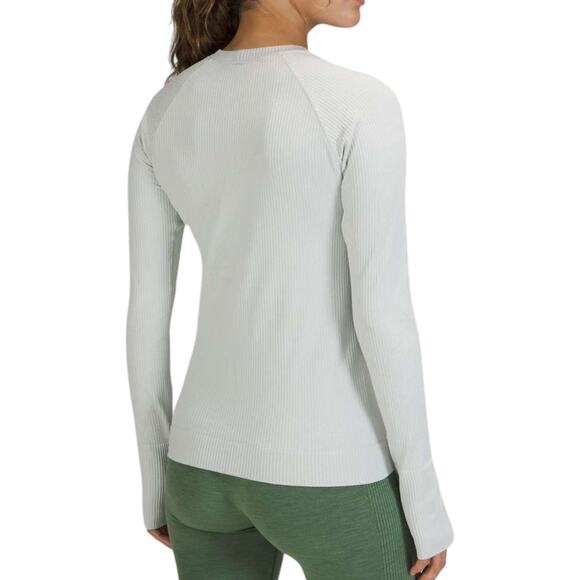 Lululemon Rest Less Pullover Texture Grid Vapor White Size 14 - Picture 5 of 5
